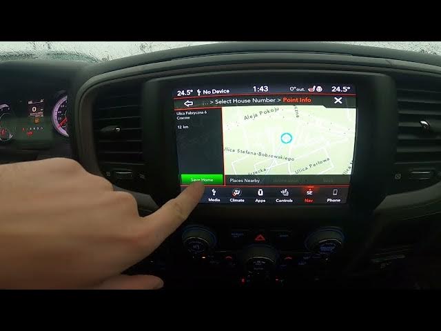 Video thumbnail for How to Set Home and Work Address for Navigation in Dodge Ram 1500 II ( 2019 - now ) | Route to Home