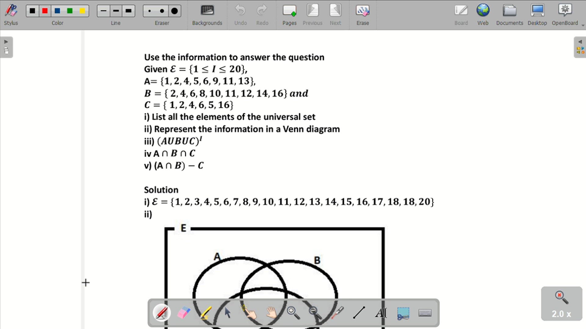 Video thumbnail for Set Theory with Venn diagram