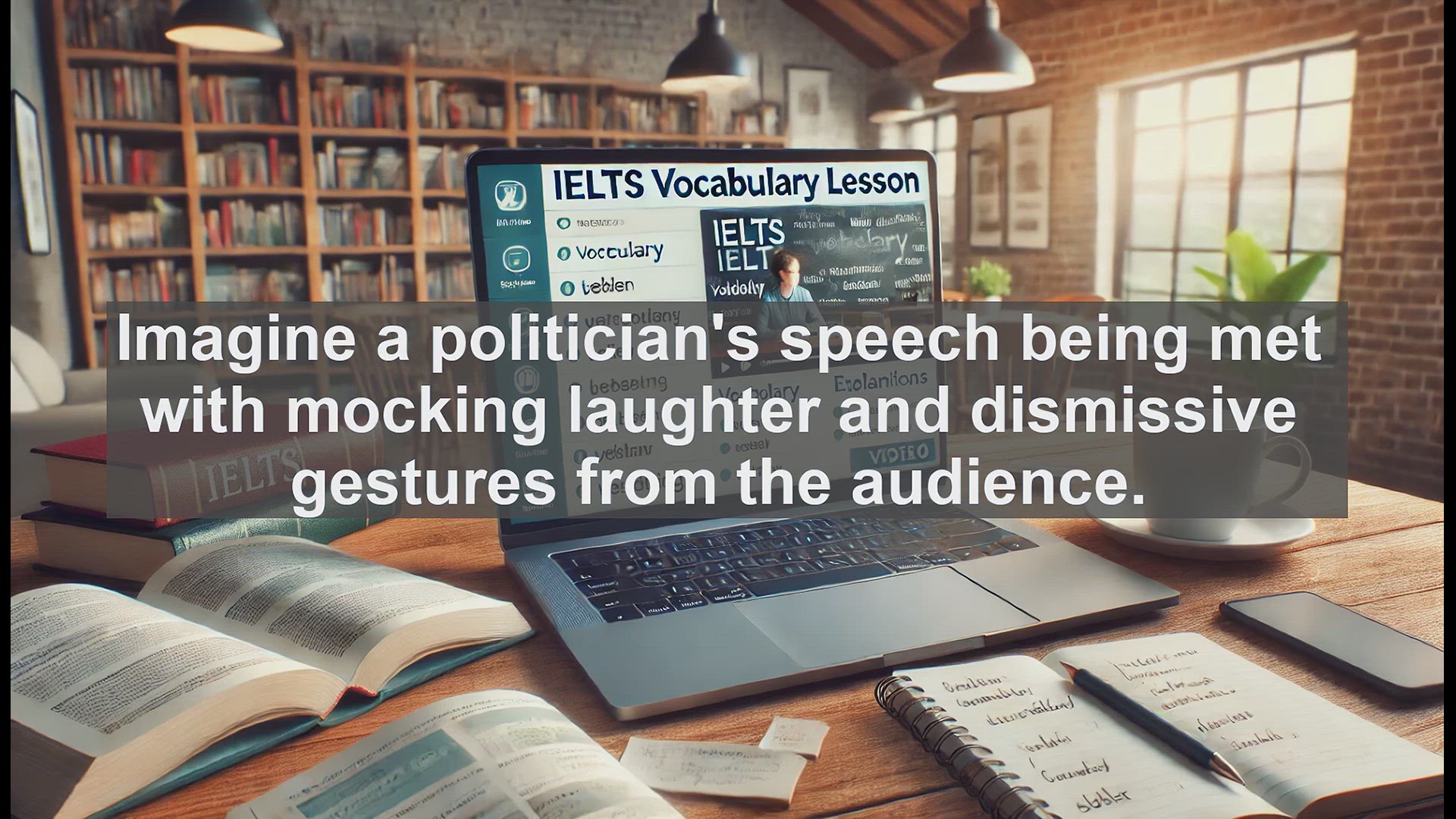 'Video thumbnail for 2000 Must Know IELTS 9.0 Vocabulary - Mastering 'Derisive': Boost Your IELTS Vocabulary'