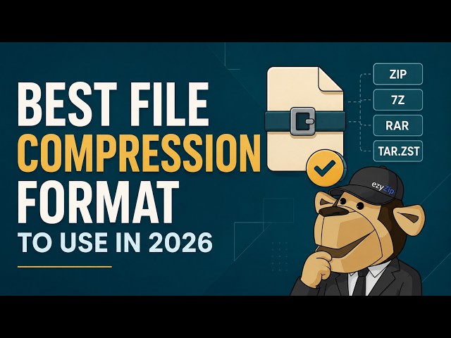 Video thumbnail for Best File Compression Format to Use in 2026 | I Tested 52 Formats to Find the Winner