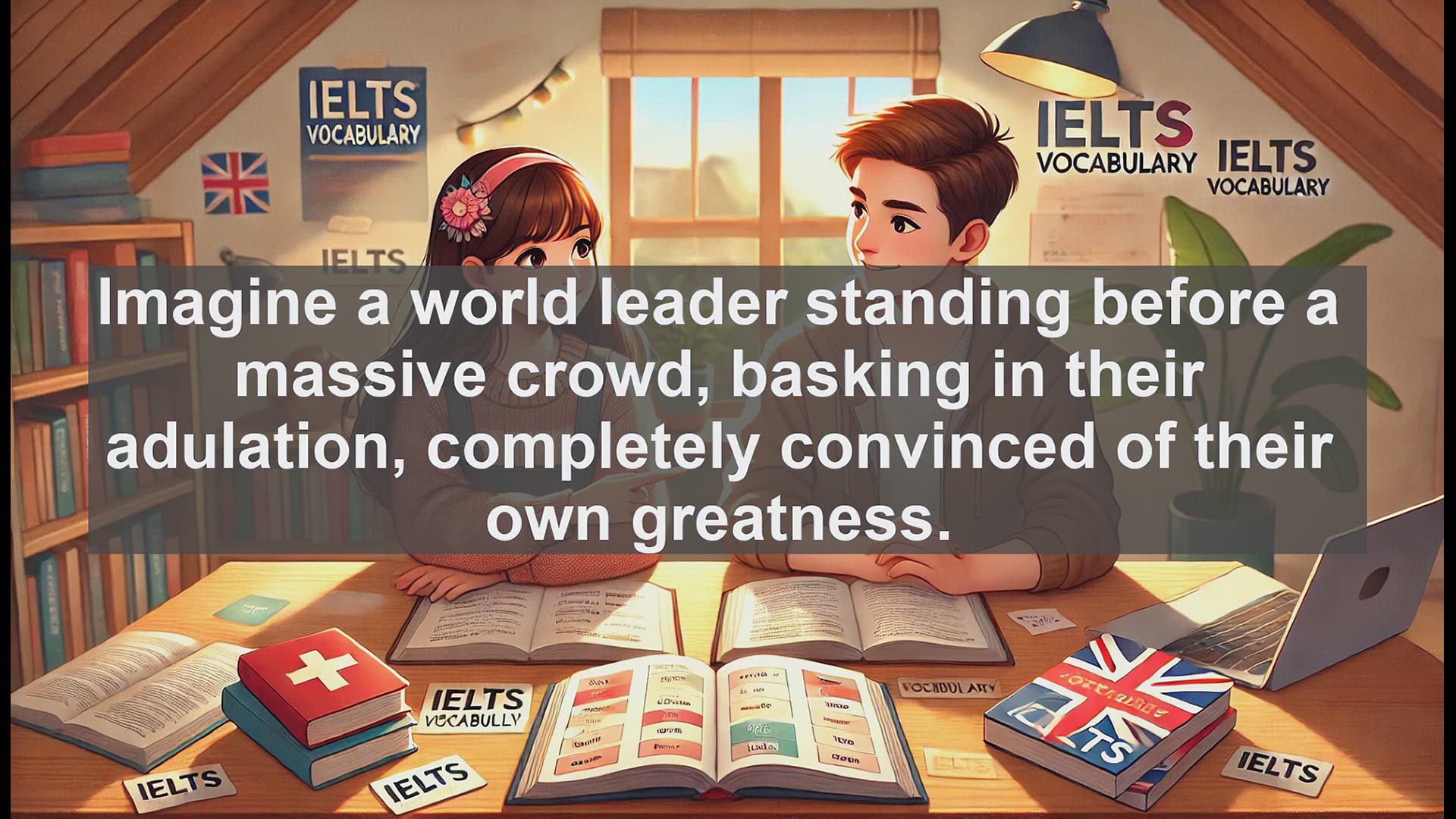'Video thumbnail for 2000 Must Know IELTS 9.0 Vocabulary - Understanding 'Vainglorious': A Key Word for IELTS Success'