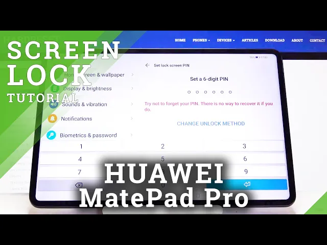 Video thumbnail for How to Change Lock Method in HUAWEI MatePad Pro – Find Lock Options