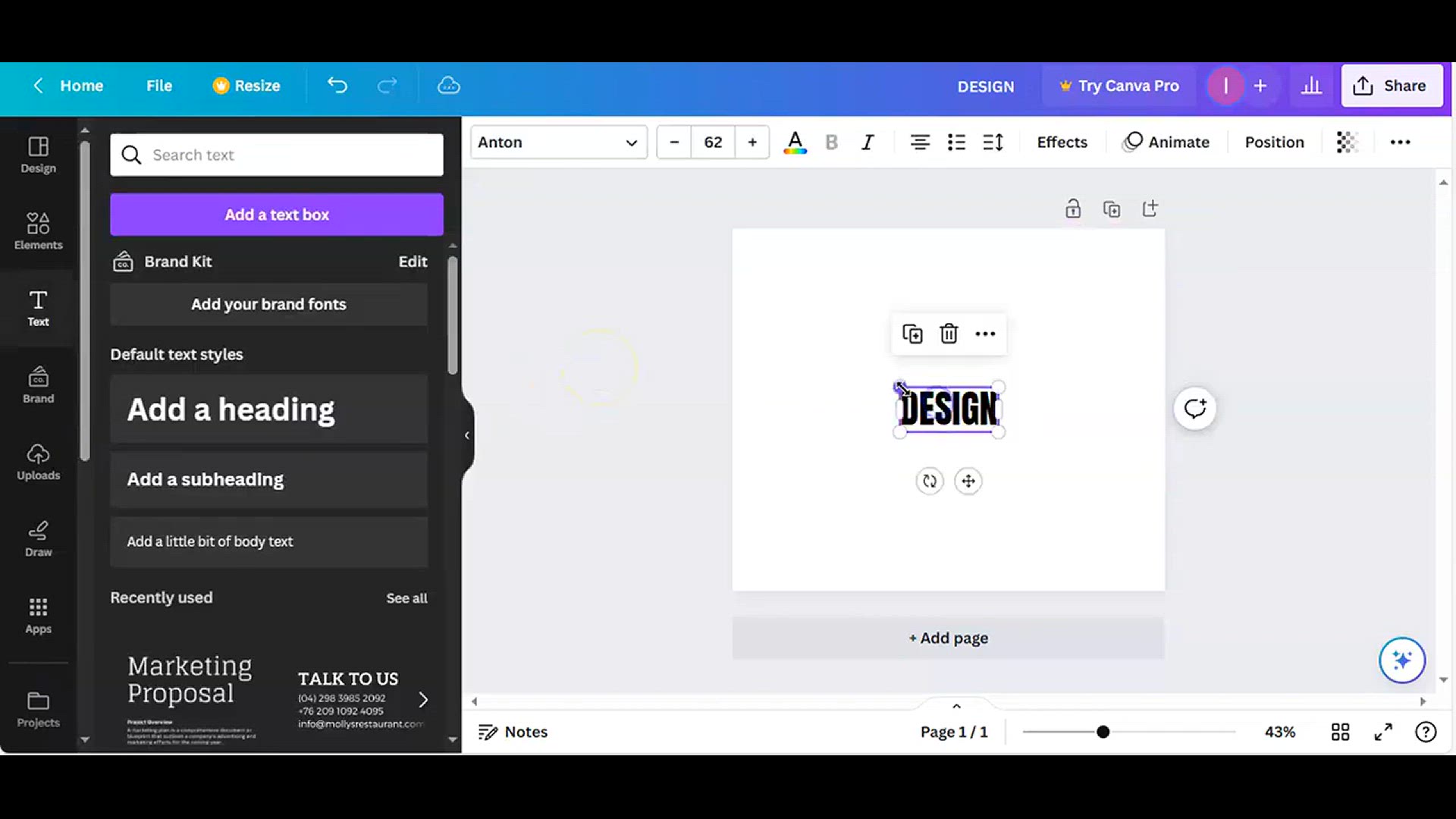 'Video thumbnail for Easy Typography Text Effect in Canva l easy canva l canva tutorial (1)'