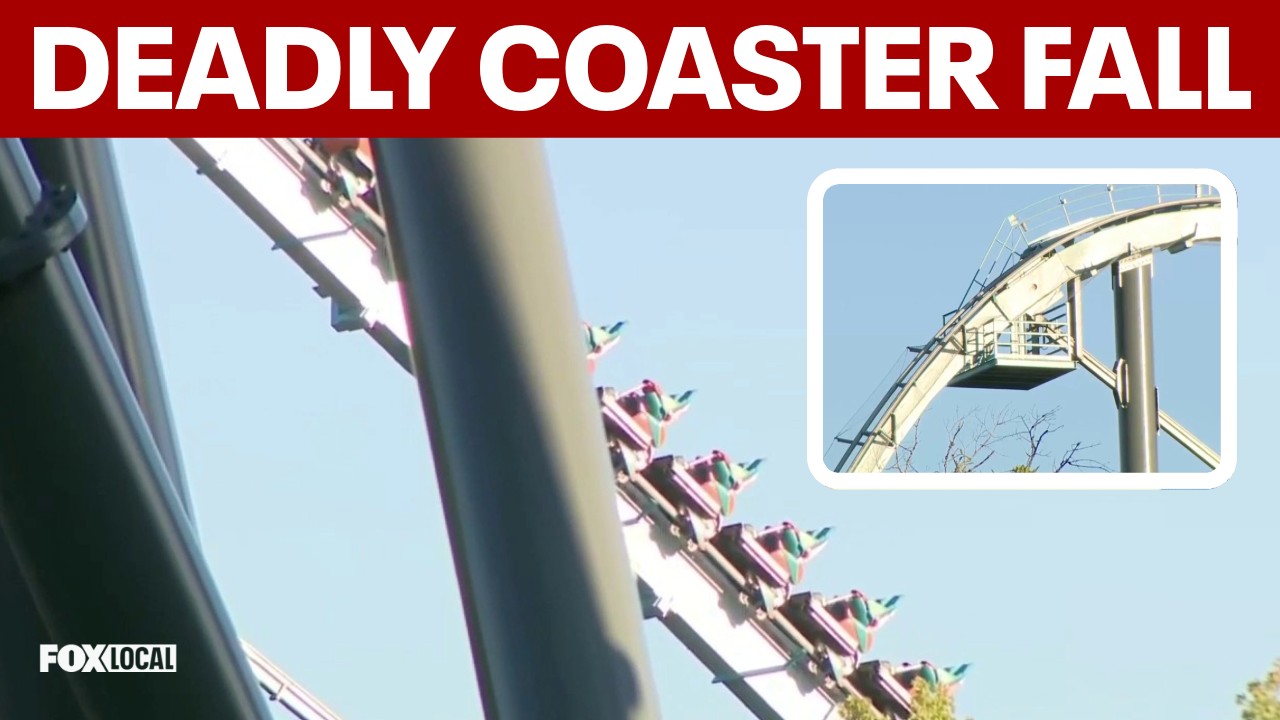 Video thumbnail for 1 dead, several injured after man falls from Six Flags roller coaster in Georgia