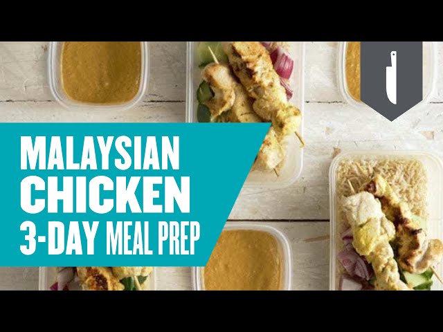 Video thumbnail for Malaysian Chicken Satay | 3-Day Chicken Meal Prep | Myprotein
