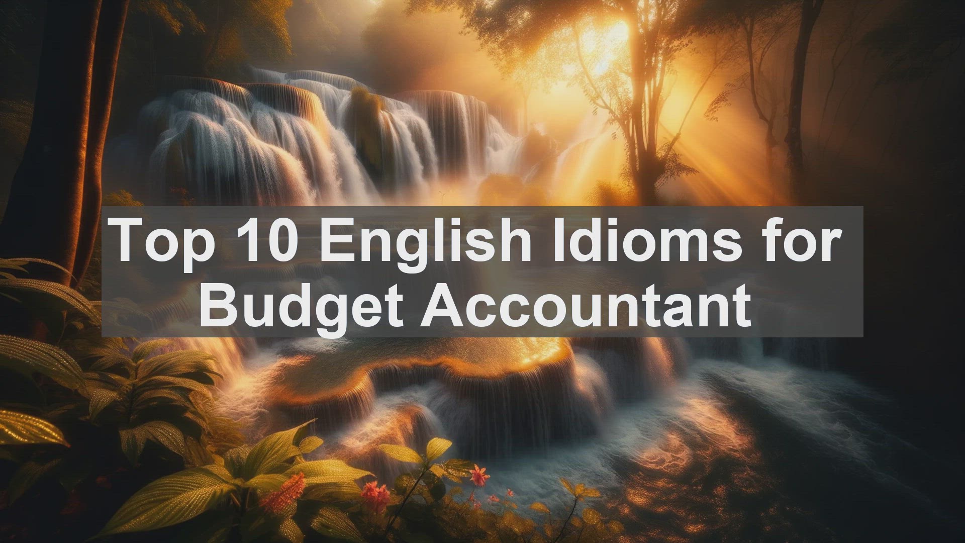 'Video thumbnail for Top 10 English Idioms for Budget Accountant'