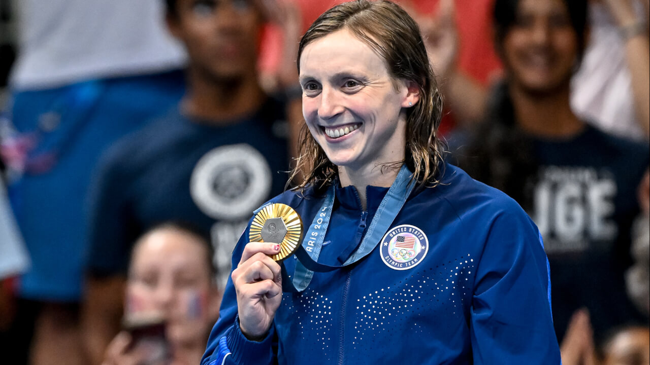 Video thumbnail for Olympic medalist Katie Ledecky: "You don’t have to win the race"