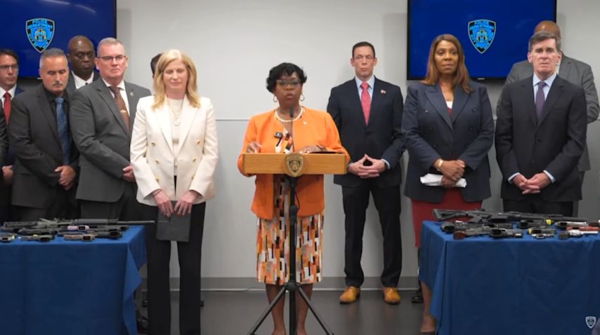 Video thumbnail for NYPD: More than 3,000 guns seized citywide so far in 2026