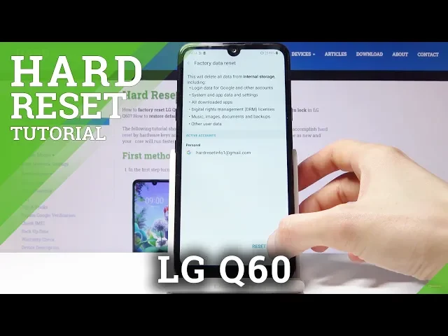 Video thumbnail for How to Hard Reset LG Q60 – Wipe Data / Restore Device