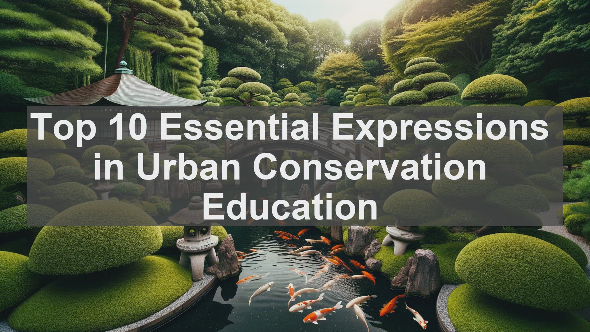 'Video thumbnail for Top 10 Essential Expressions in Urban Conservation Education'