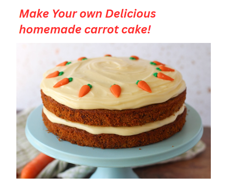 Video thumbnail for Make your own Delicious homemade carrot cake! 🥕🎂