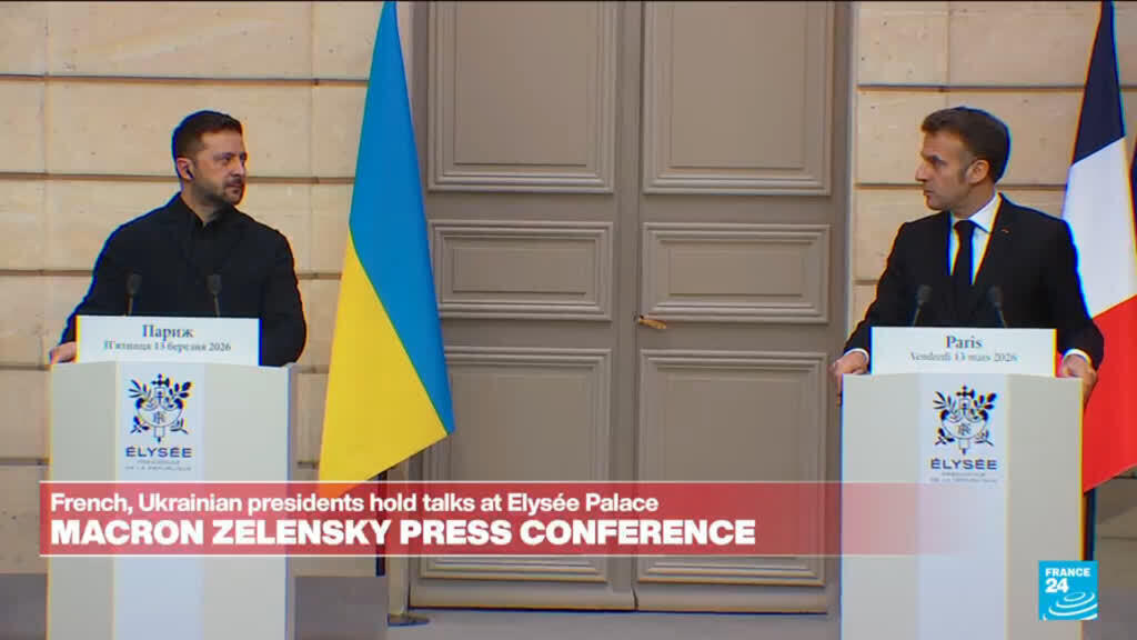 Video thumbnail for REPLAY: Macron, Zelensky hold press conference in Paris