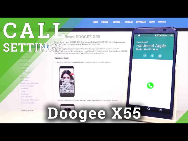 Video thumbnail for All Incoming Call Options on Doogee X55 - Short Video Presentation