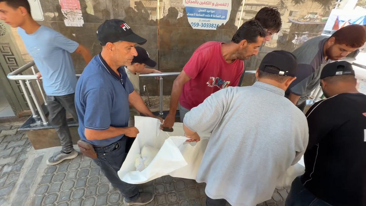 Video thumbnail for Four Palestinians killed in Israeli strike on Jabalia laid to rest in Gaza.