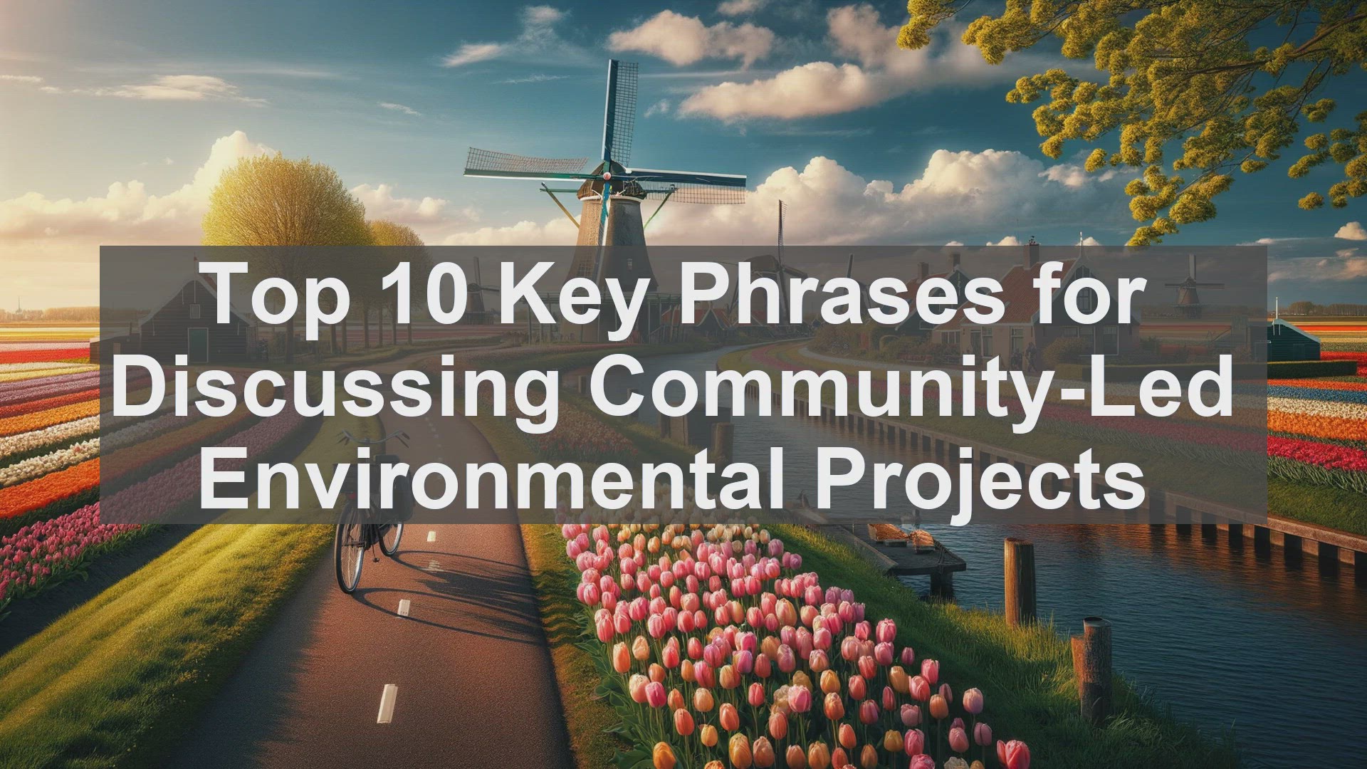 'Video thumbnail for Top 10 Key Phrases for Discussing CommunityLed Environmental Projects'