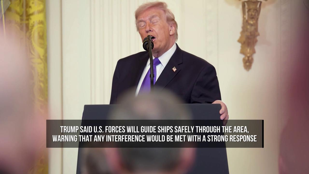 Video thumbnail for U.S. Launches Mission to Free Ships in Hormuz as Tensions with Iran Persist.