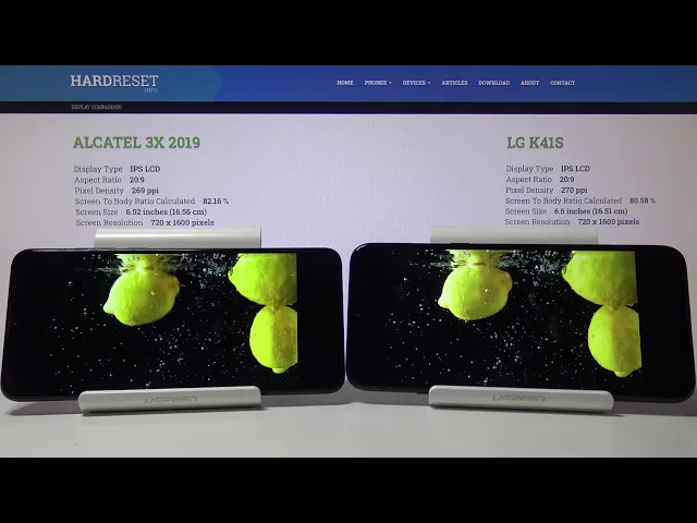 Video thumbnail for Display Comparison beetwen LG K41S vs ALCATEL 3X 2019 | Compare Color / Contrast / Brightness