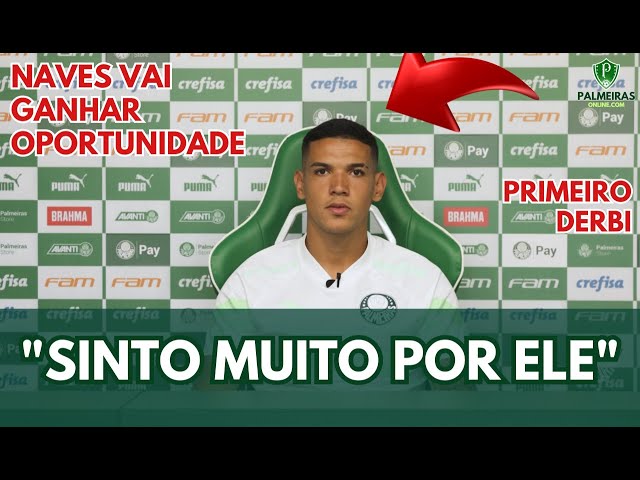 Video thumbnail for PALMEIRAS: NAVES LAMENTA LESÃO DE COMPANHEIRO "SINTO MUITO"