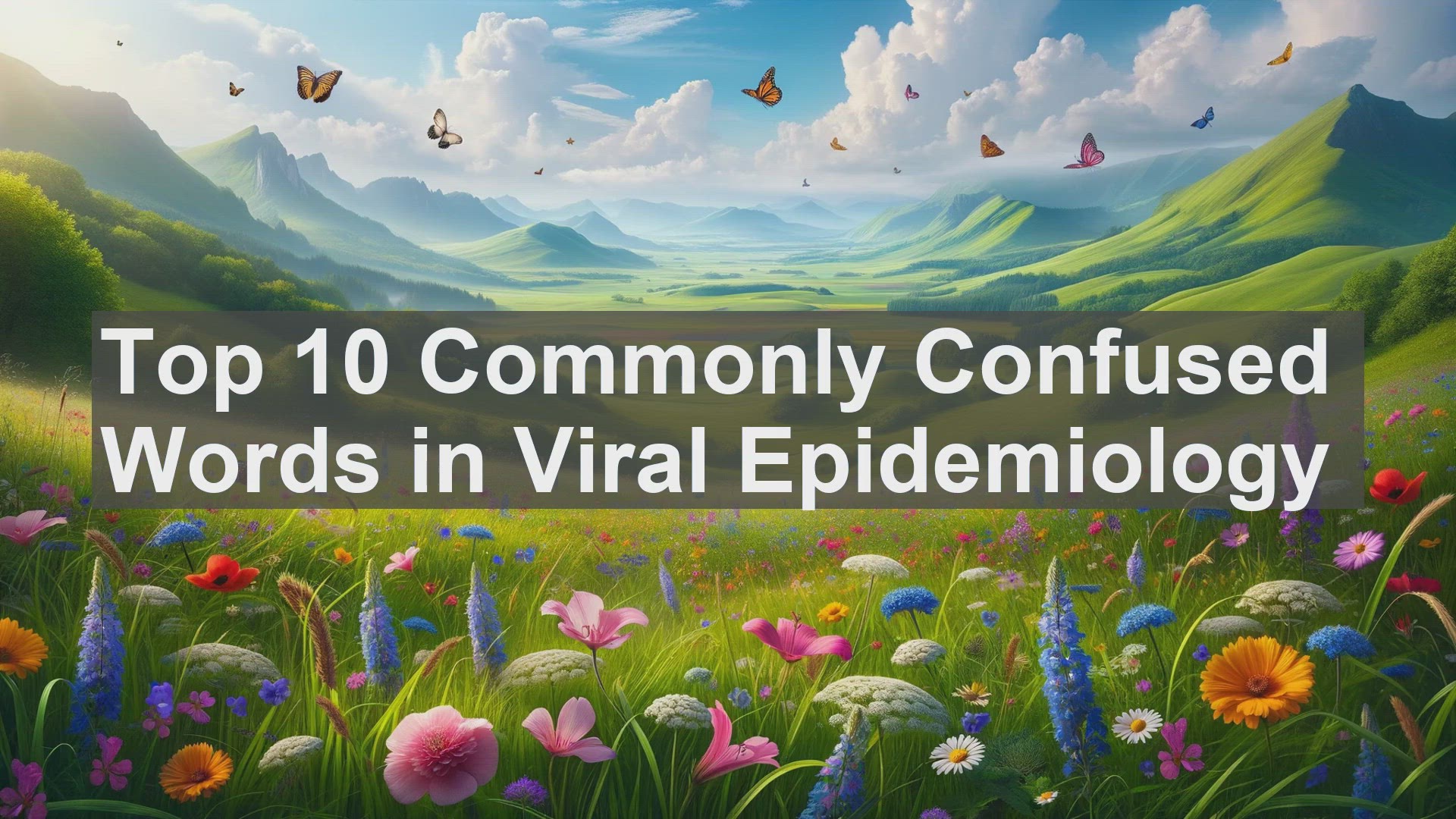 'Video thumbnail for Top 10 Commonly Confused Words in Viral Epidemiology'