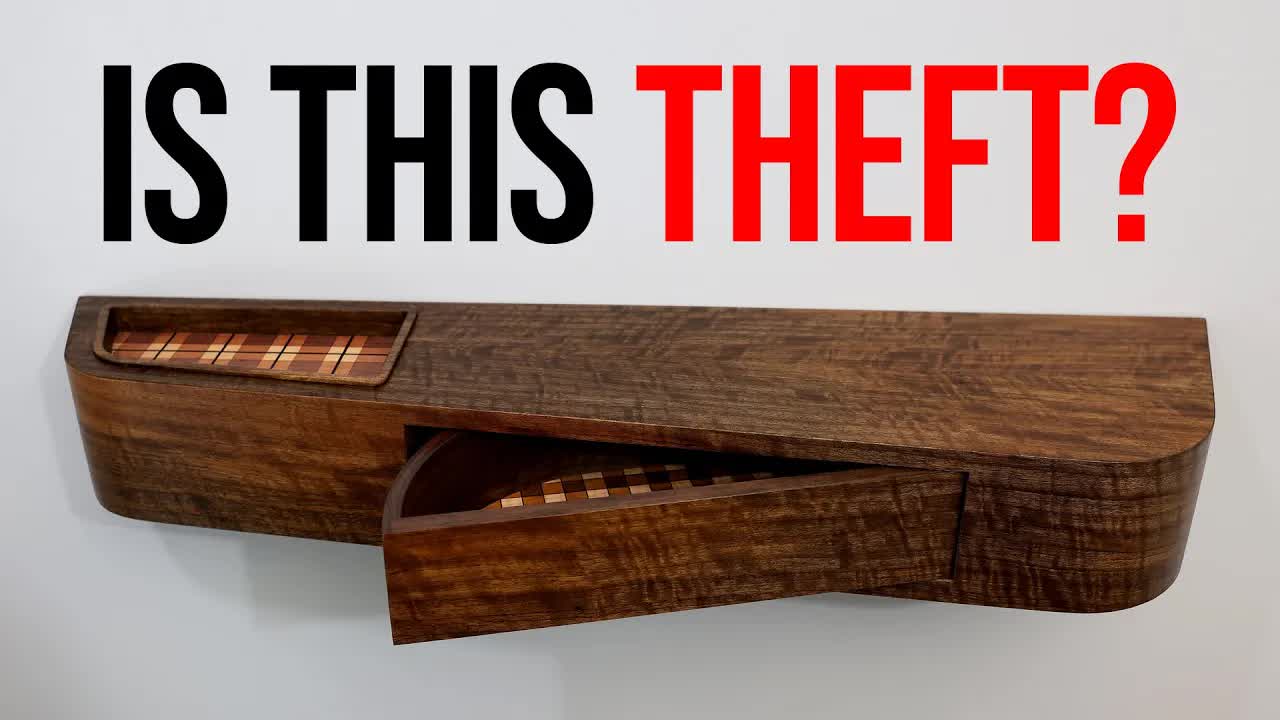 Video thumbnail for keith johnson woodworking: design theft or inspiration? building floating wall cabinets
