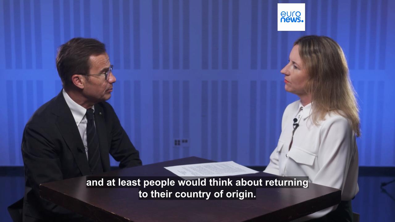 Video thumbnail for 'We do have a problem' with integration of immigrants, Swedish PM tells Euronews