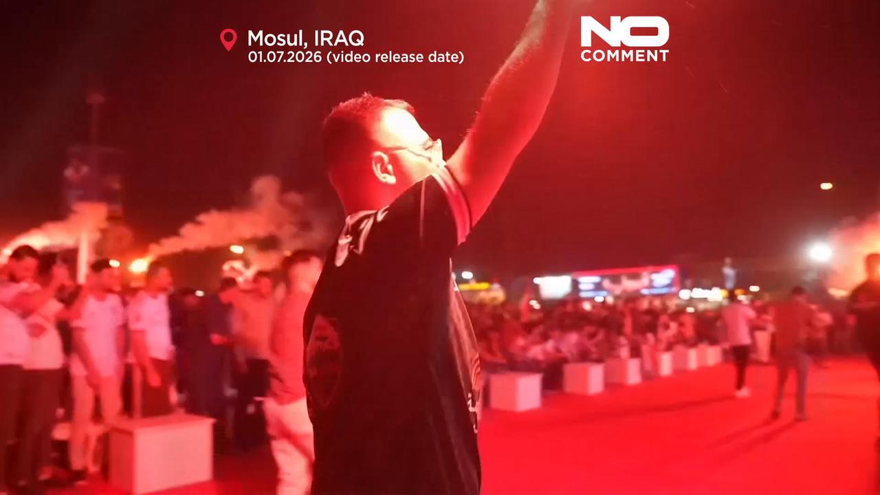 Video thumbnail for Mosul celebrates Iraq's World Cup return