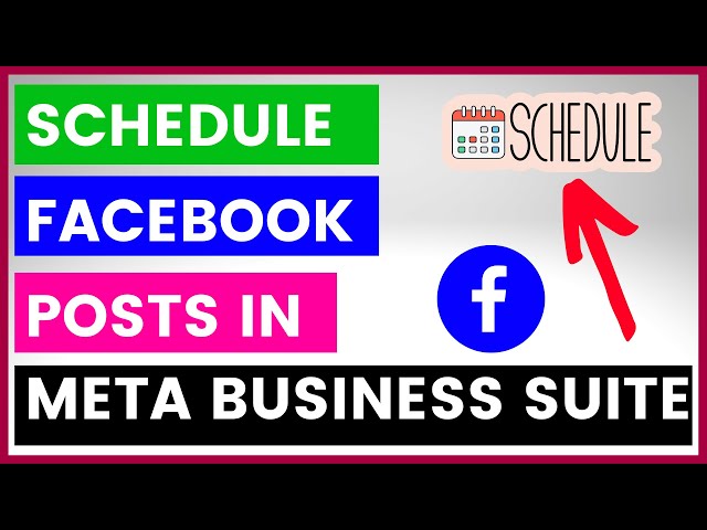 Video thumbnail for How To Schedule Facebook Posts In Facebook Business Suite? [in 2025]
