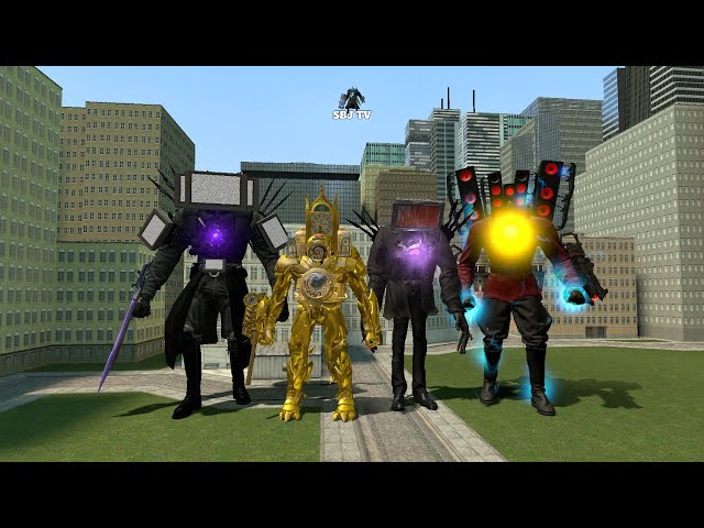 Video thumbnail for TITAN TVMAN, TITAN CLOCKMAN VS INFECTED TITAN, CURSED TITAN -SBBJ TV