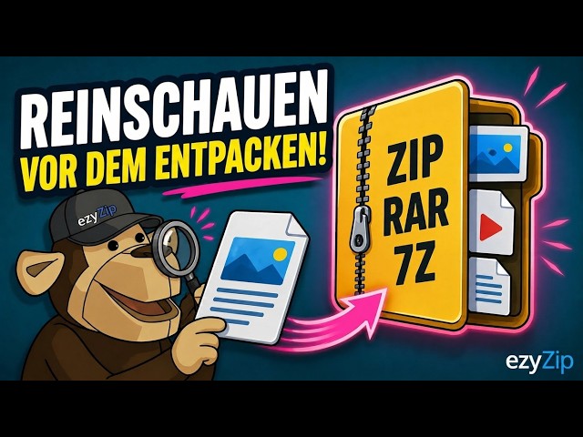 Video thumbnail for 📦 Vorschau Von Dateien in ZIP, RAR Und 7z Ohne Entpacken