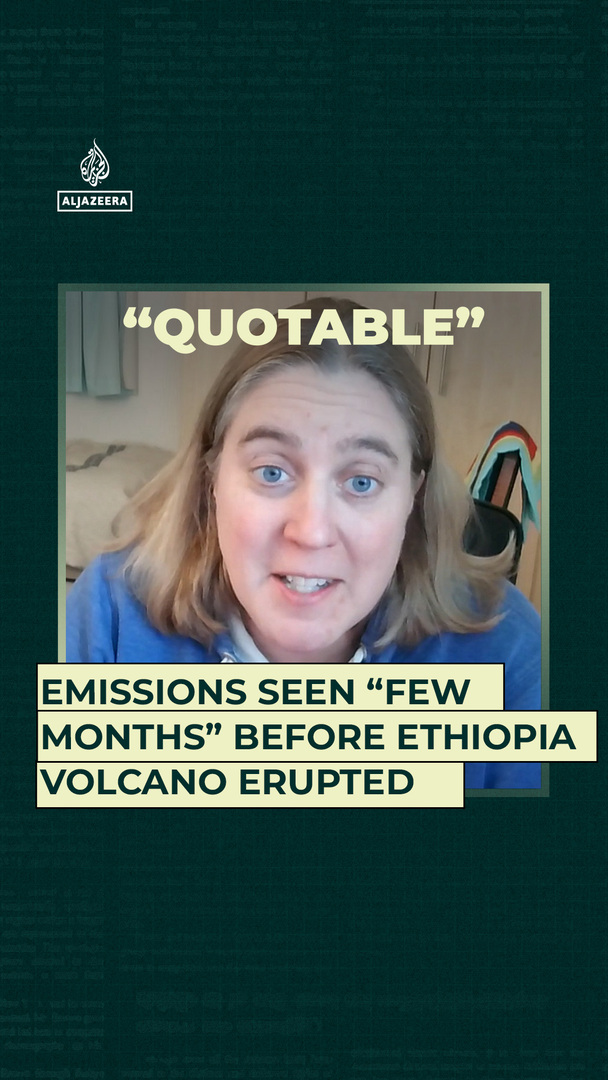 Video thumbnail for Emissions seen “few months” before Ethiopia volcano erupted