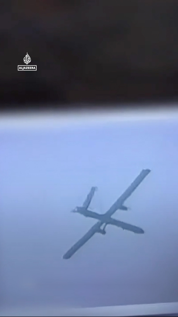 Video thumbnail for Hezbollah releases video of its forces downing an Israeli drone