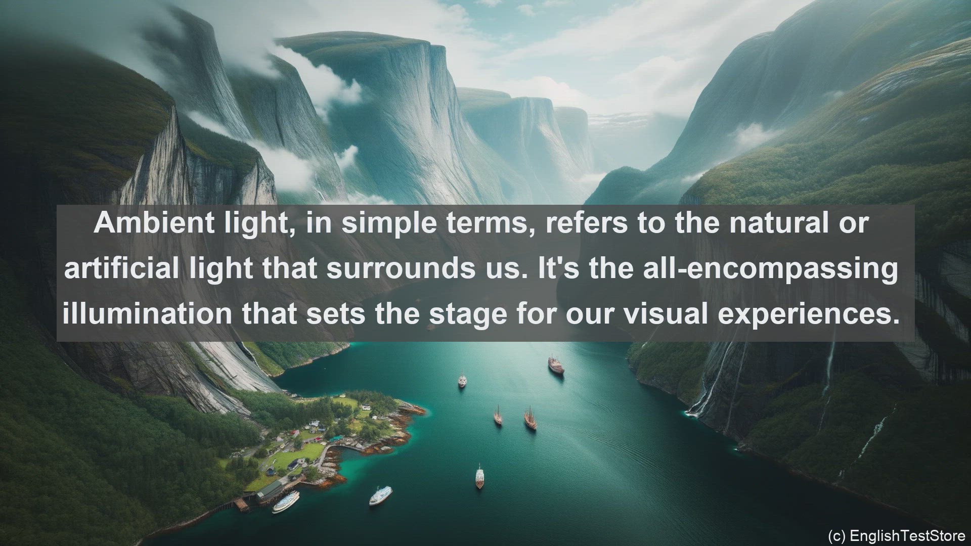 'Video thumbnail for Ambient light in science  definition and examples'