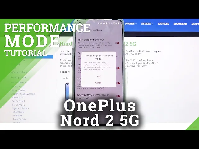 Video thumbnail for How to Activate High Performance Mode on OnePlus Nord 2 – Adjust Battery Options