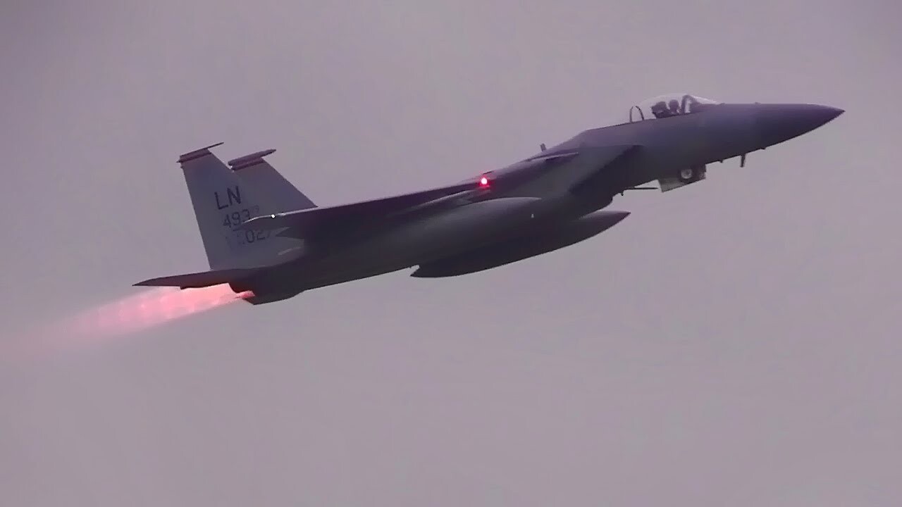 Video thumbnail for USAF F-15 Eagles In Lithuania • NATO Baltic Air Policing