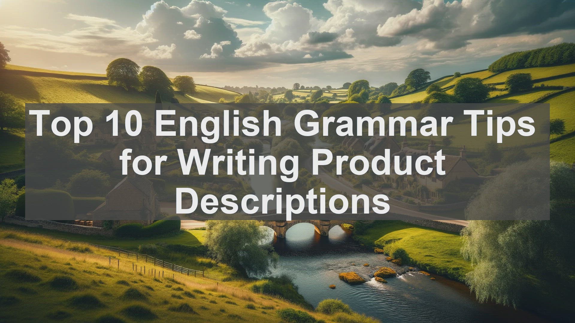 'Video thumbnail for Top 10 English Grammar Tips for Writing Product Descriptions'