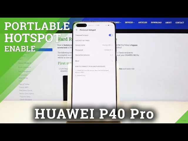 Video thumbnail for How to Enable Portable Hotspot in Huawei P40 Pro – Set Up Wi-Fi Sharing