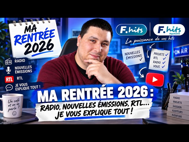 Video thumbnail for 🎙️ MA RENTRÉE 2026 : RADIO, NOUVELLES ÉMISSIONS, RTL… JE VOUS EXPLIQUE TOUT !