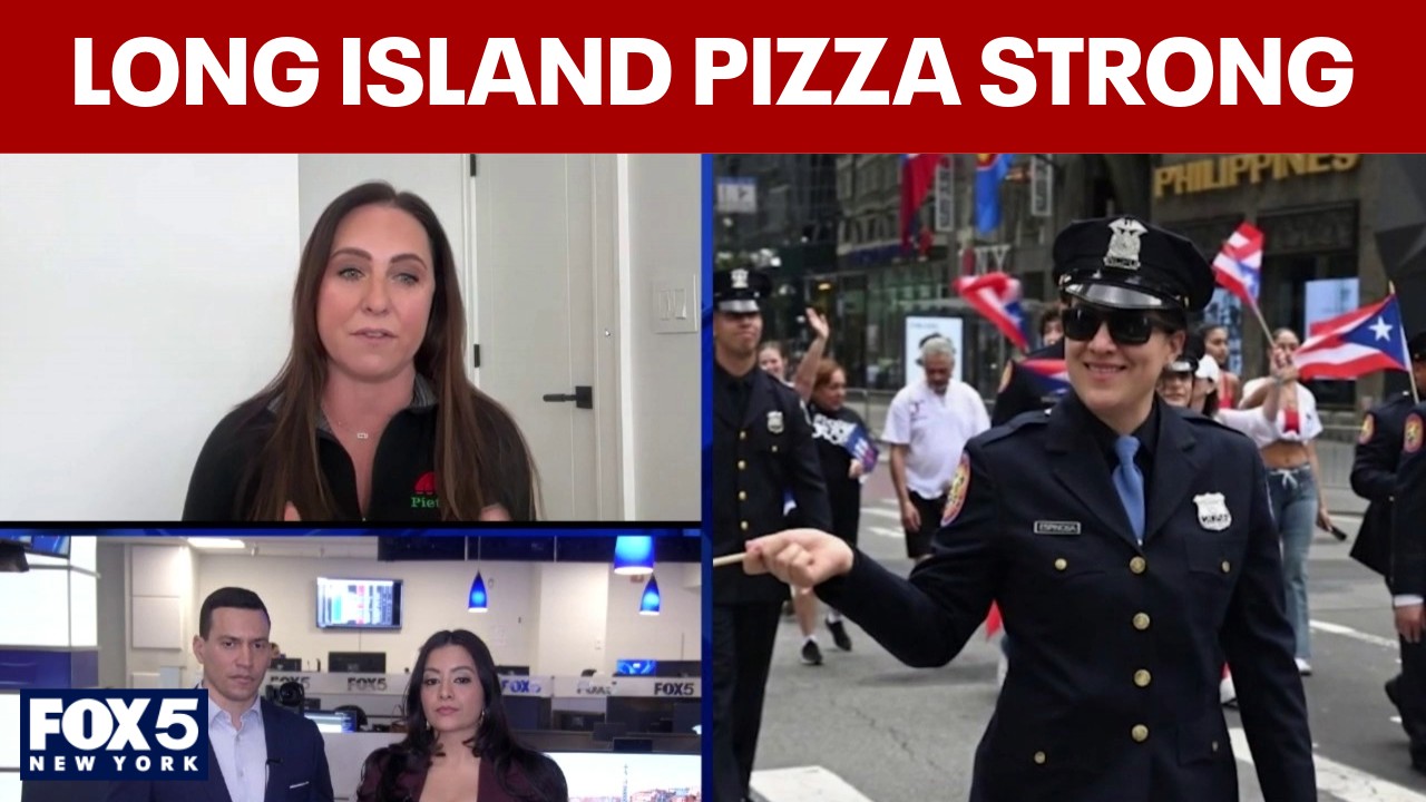 Video thumbnail for Pietro's pizza on Long Island honors fallen officer killed by drunk driver