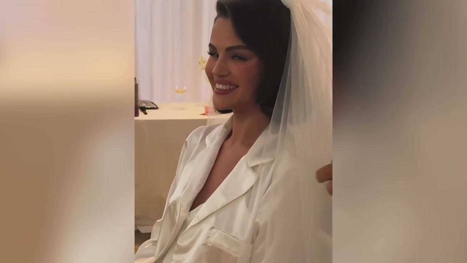 'Video thumbnail for Taylor Swift gushes over BFF Selena Gomez on wedding day'