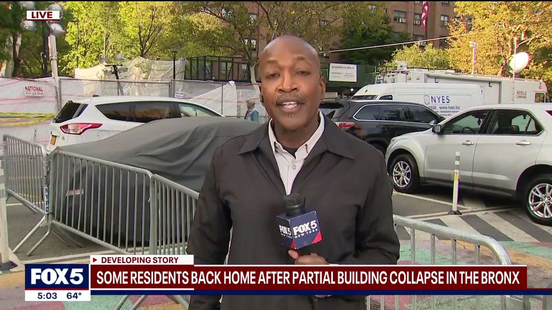 'Video thumbnail for Some residents back home after partial building collapse in Bronx'