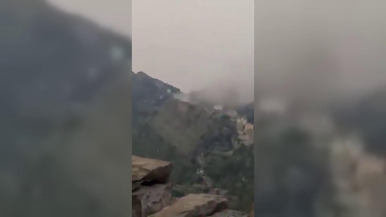Video thumbnail for Yemen: Houthi Missile Crashes On Launch In Yemen.