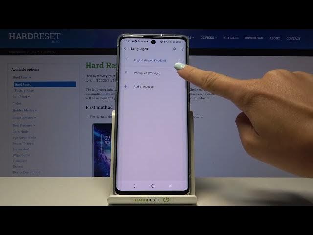 Video thumbnail for Change TCL 20 Pro 5G Main Language - System Customizations