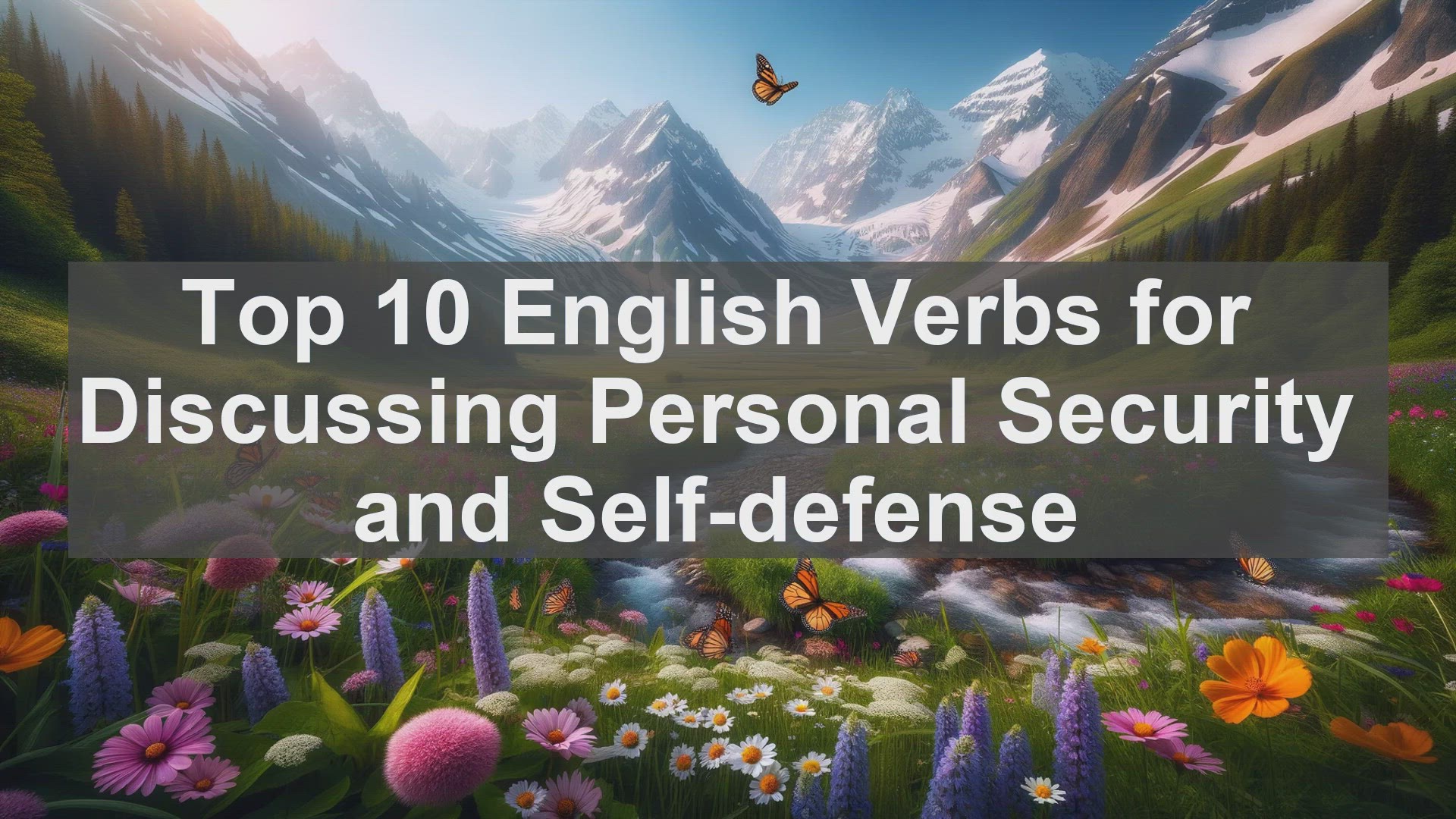 'Video thumbnail for Top 10 English Verbs for Discussing Personal Security and Selfdefense'