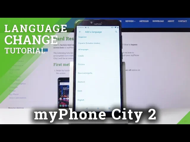 Video thumbnail for How to Change Language in myPhone City 2 – Language List