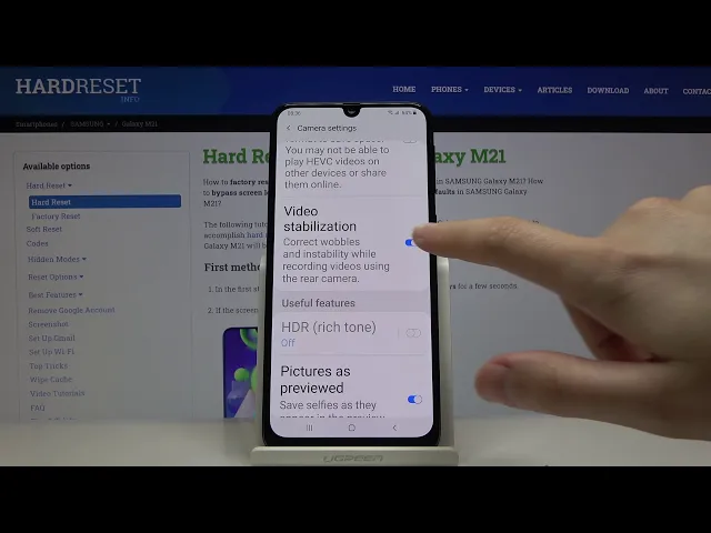 Video thumbnail for How to Activate Image Stabilization on Samsung Galaxy M21 – Video Stabilization