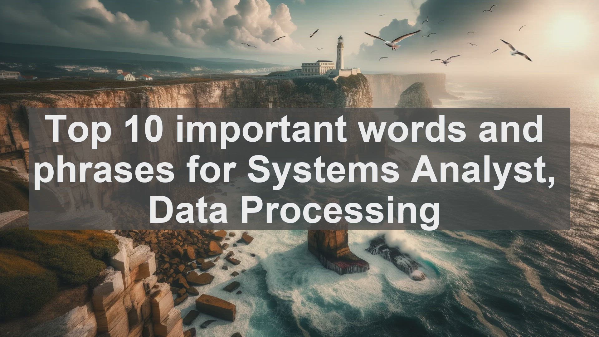 'Video thumbnail for Top 10 important words and phrases for Systems Analyst Data Processing'