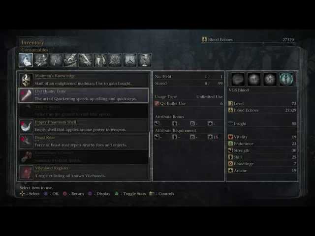 Video thumbnail for Bloodborne - Hunter's Dream: Upgrade Hunter's Torch to +4 (Used Insight) Gameplay Sequence PS4