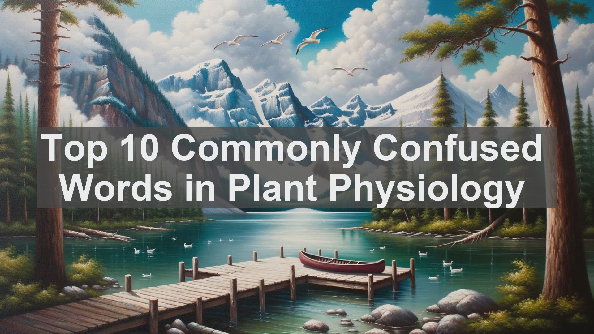 'Video thumbnail for Top 10 Commonly Confused Words in Plant Physiology'