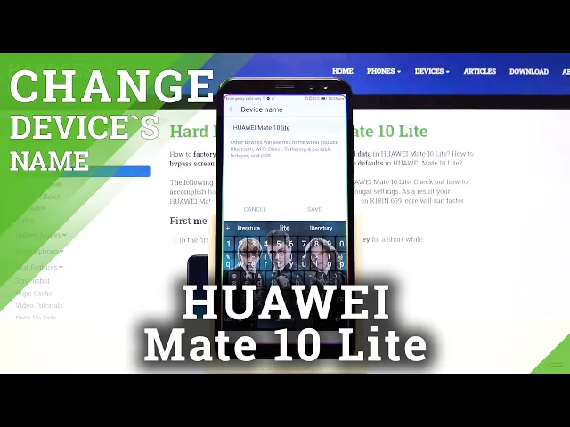 Video thumbnail for HUAWEI Mate 10 Lite and Device Name Changing – Android Renaming