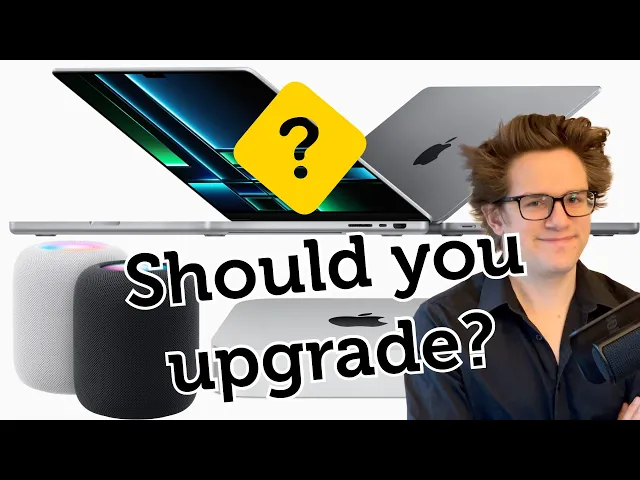 Video thumbnail for Should you really buy the new MacBook Pro, Mac mini and HomePod?